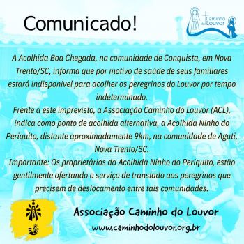 Acolhida Boa Chegada Indisponível