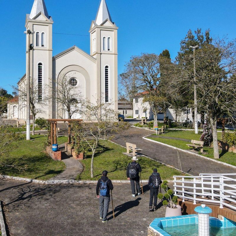 E que tal contemplar essa linda praça no centro de Imbuia/SC?