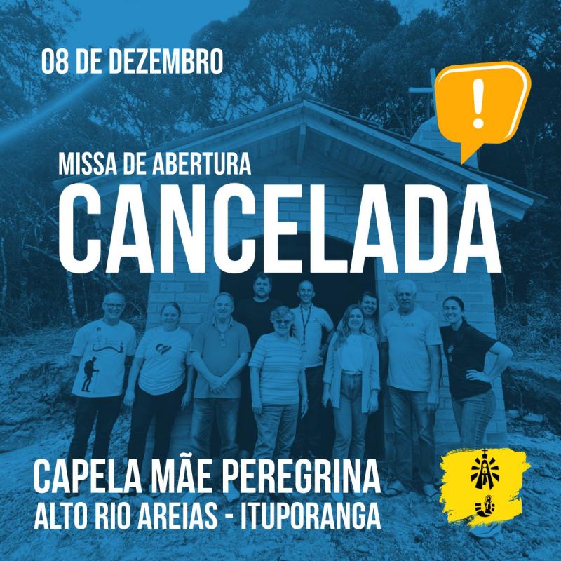 Missa de Abertura CANCELADA!